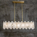 Alabaster Modern Rectangular Dining Room Chandeliers - Camilalamps - alaba-11366-1-11