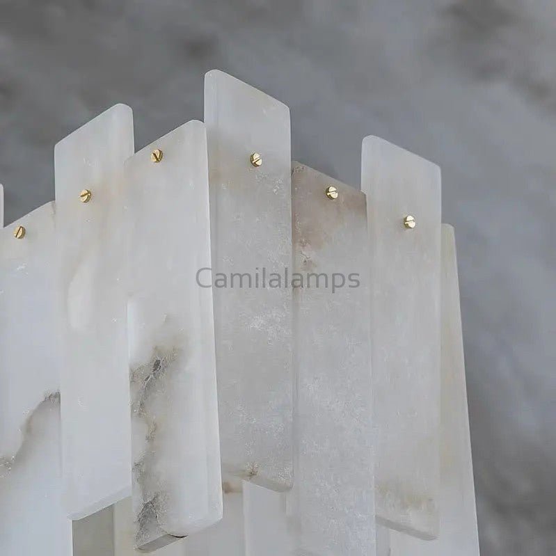 Alabaster Modern Rectangular Dining Room Chandeliers - Camilalamps - alaba-11366-1-11
