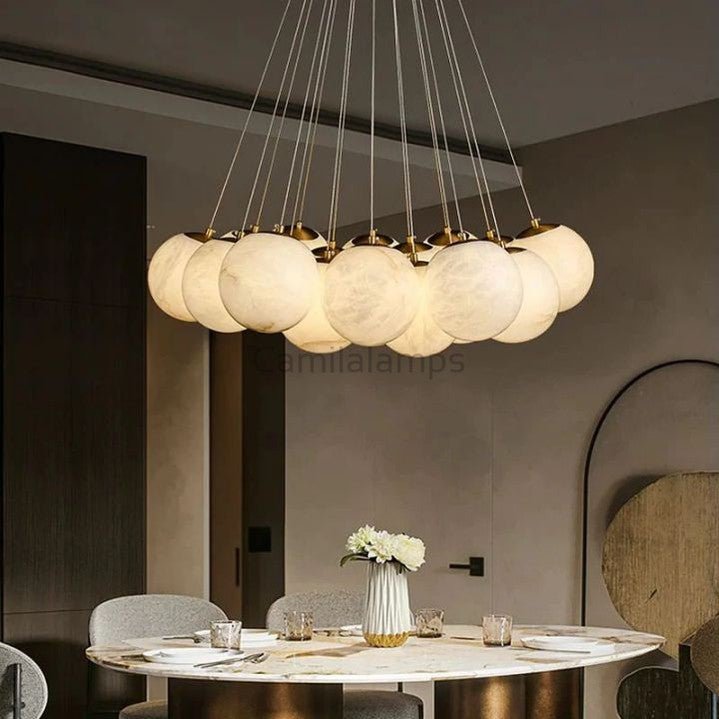 Alabaster Multi - lights Ceiling Pendant - Camilalamps - CA - AL2023 - C1136