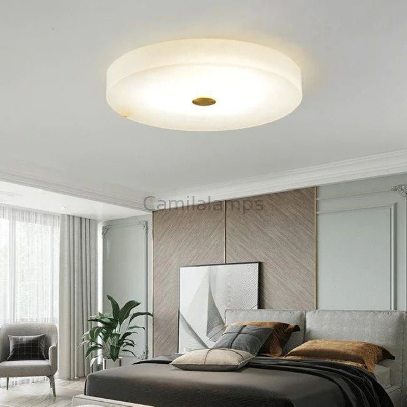 Alabaster Round Led Flushmount 11.8" 15.7" 19.7" - Camilalamps - Alaba - 325