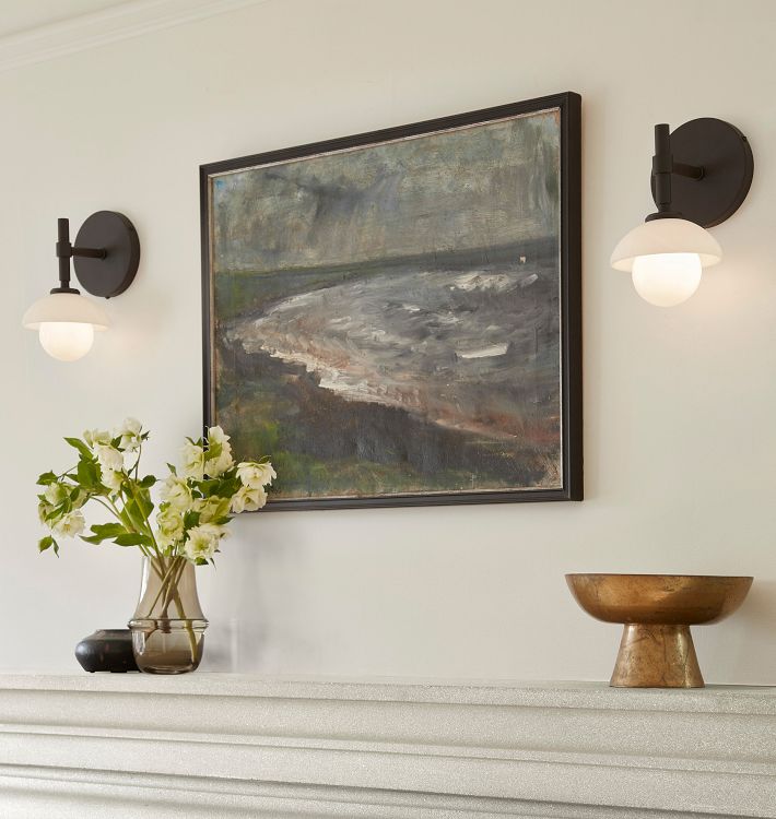 Alabaster Shade Greenwich Wall Sconce - Camilalamps - CAARHWS - 2561813