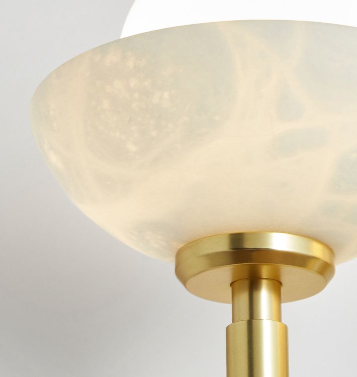 Alabaster Shade Greenwich Wall Sconce - Camilalamps - CAARHWS - 2561814