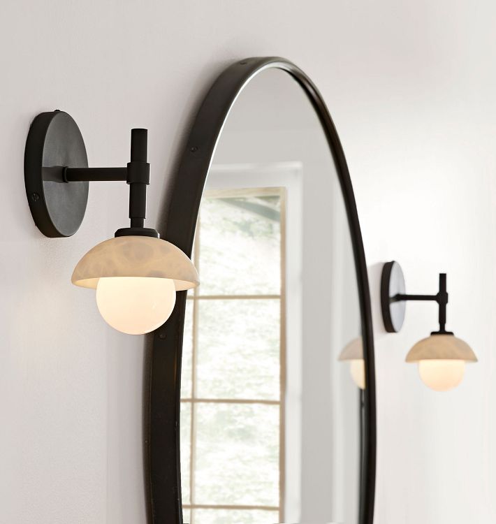 Alabaster Shade Greenwich Wall Sconce - Camilalamps - CAARHWS - 2561811