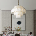 Alabaster Shell Brass Chandelier with 2/3/4/5/6 layer - Camilalamps - alaba-11723-16 lay-1Brass-16
