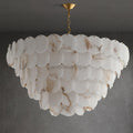 Alabaster Shell Brass Chandelier with 2/3/4/5/6 layer - Camilalamps - alaba-11723-16 lay-1Brass-16