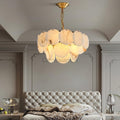 Alabaster Shell Brass Chandelier with 2/3/4/5/6 layer - Camilalamps - alaba-11723-16 lay-1Brass-16