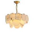 Alabaster Shell Brass Chandelier with 2/3/4/5/6 layer - Camilalamps - alaba-11723-12 lay-1Brass-11
