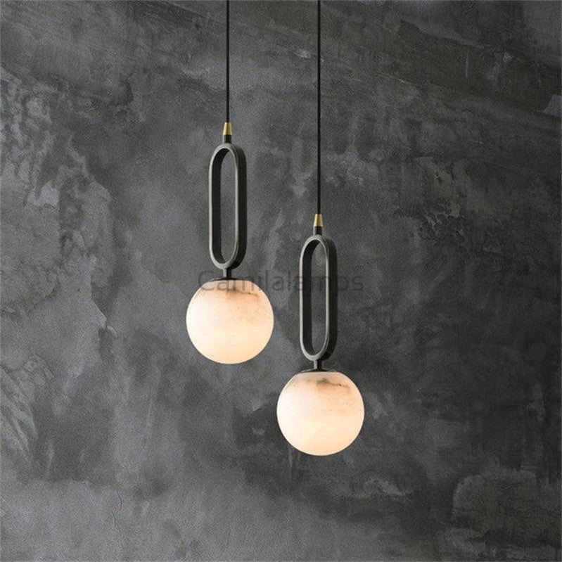 Alabaster Sphere Pendant Light - Camilalamps - CAM - ALA - 1498