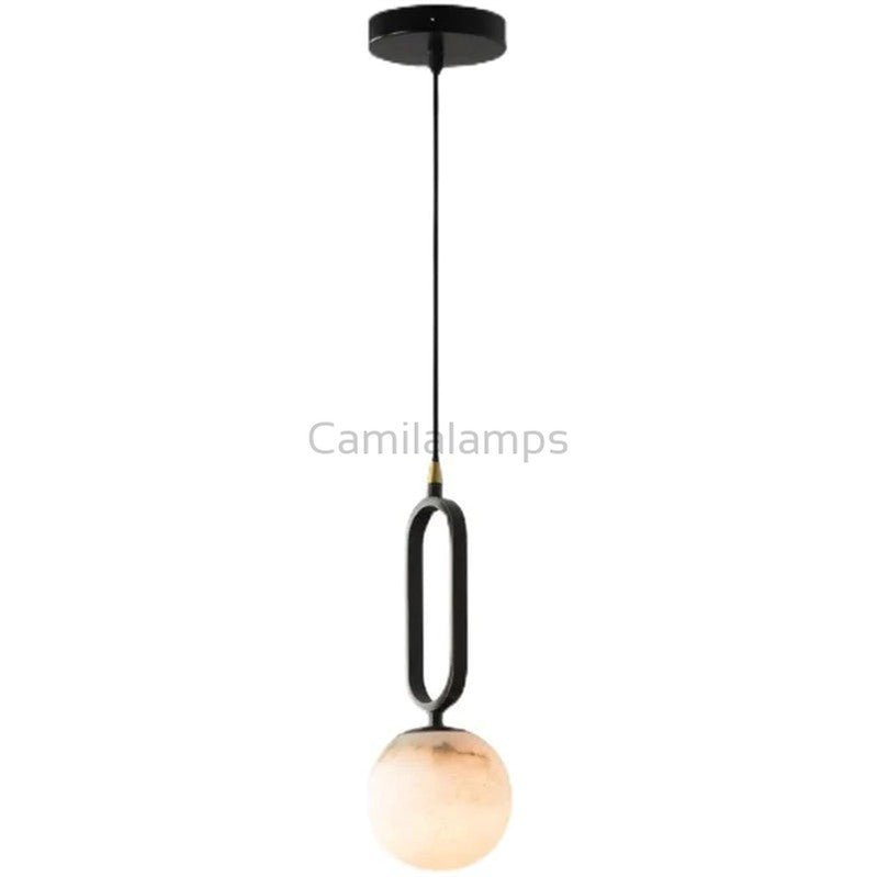 Alabaster Sphere Pendant Light - Camilalamps - CAM - ALA - 1498