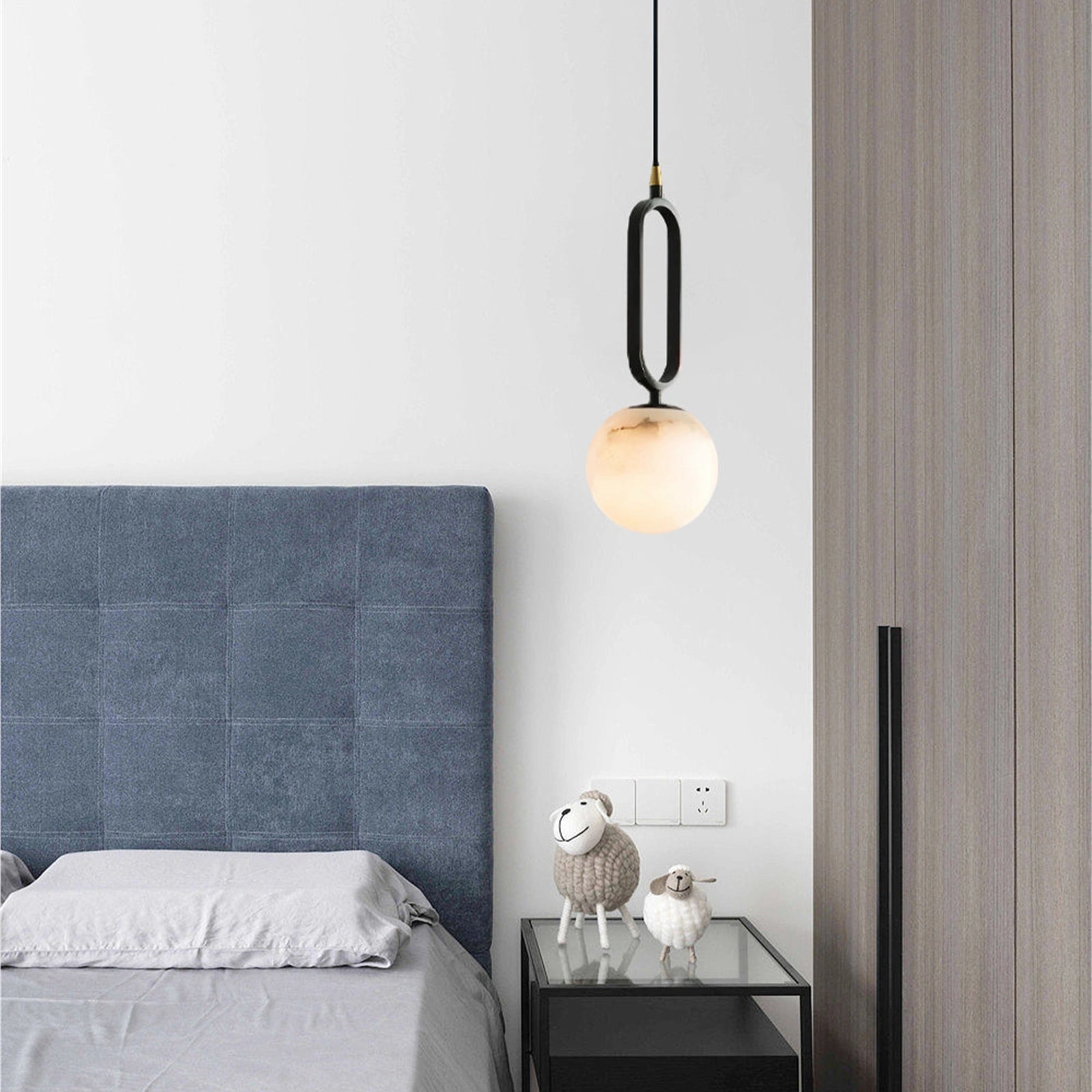 Alabaster Sphere Pendant Light - Camilalamps - CAM - ALA - 1498