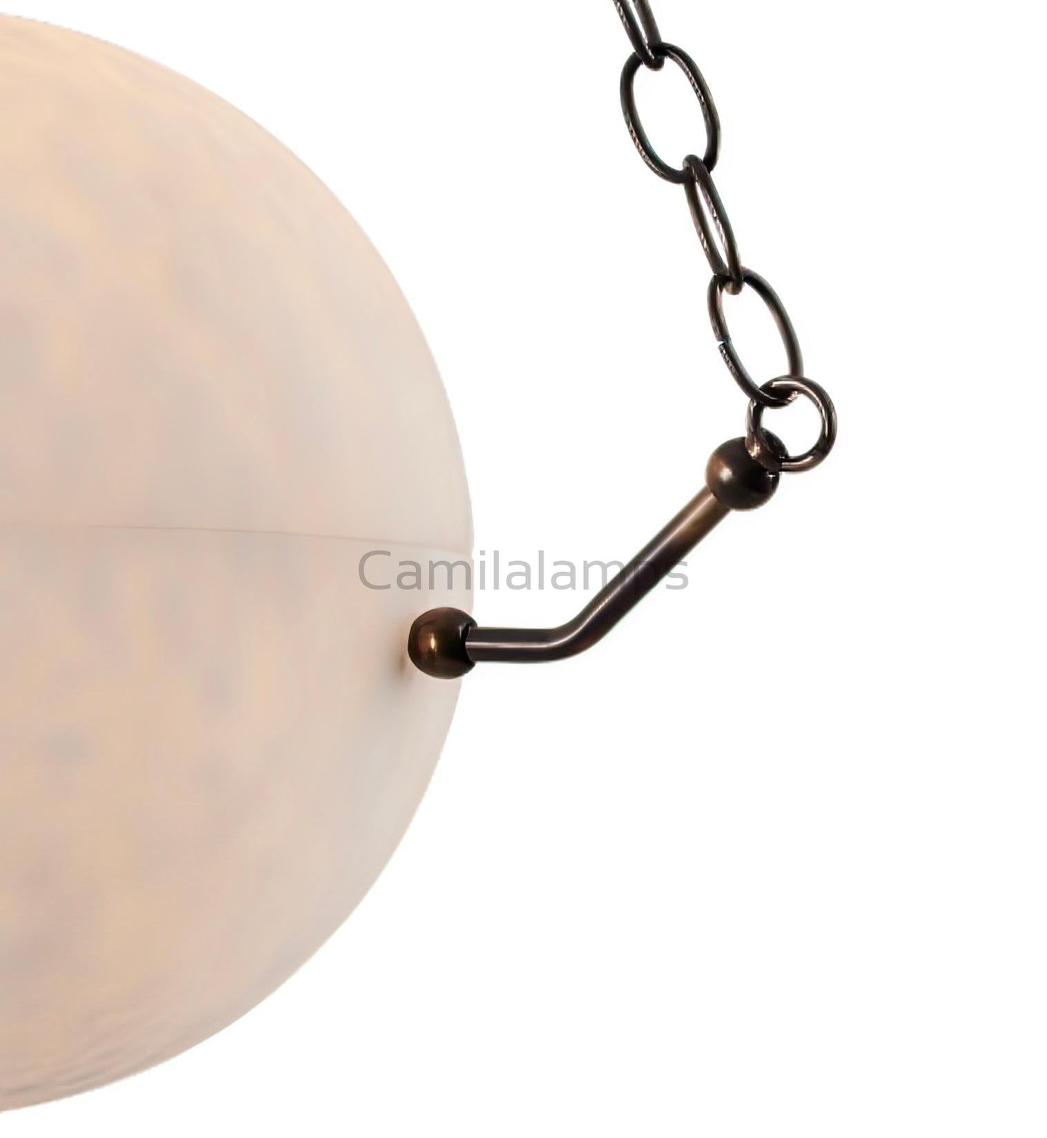 Alabaster Suspension Modern Elegant Chandelier - Camilalamps - CaC-1aLB-19031