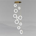 Alabaster Toroid Staircase Pendant Chandelier - Camilalamps - Alaba - 479