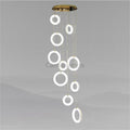 Alabaster Toroid Staircase Pendant Chandelier - Camilalamps - alaba-1479