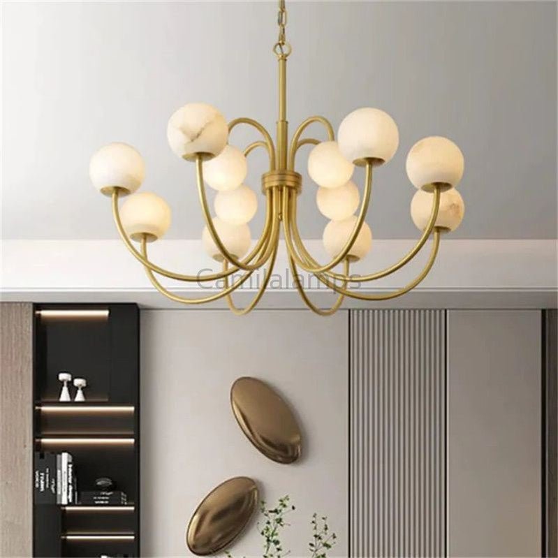 Alabaster Vintage Chandelier - Camilalamps - alaba-1464