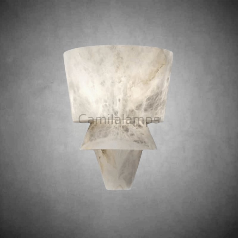 Alabaster Wall Sconce 12” - Camilalamps - Alaba - 699