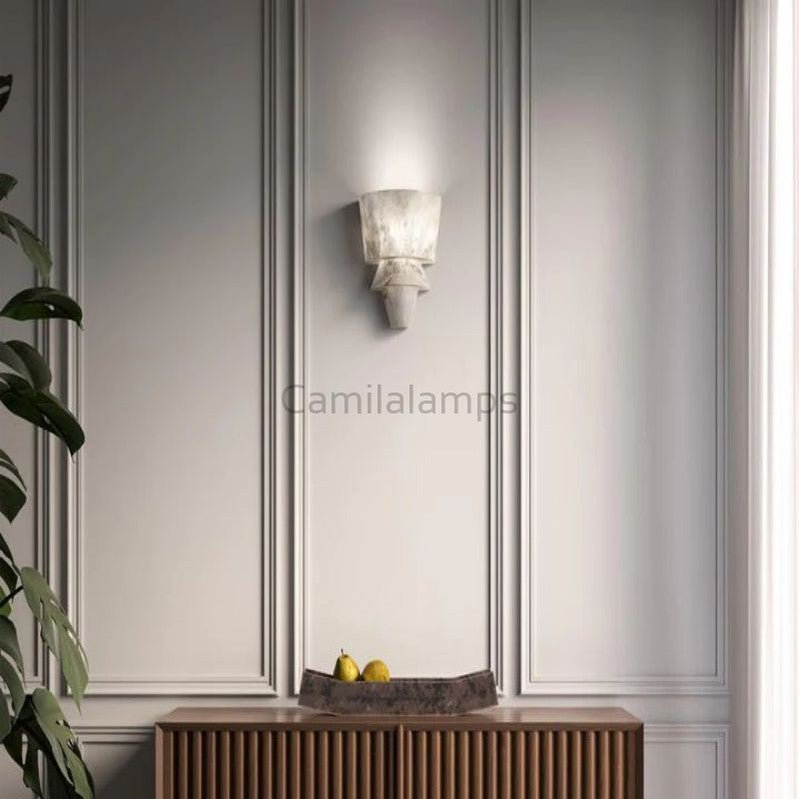 Alabaster Wall Sconce 12” - Camilalamps - Alaba - 699