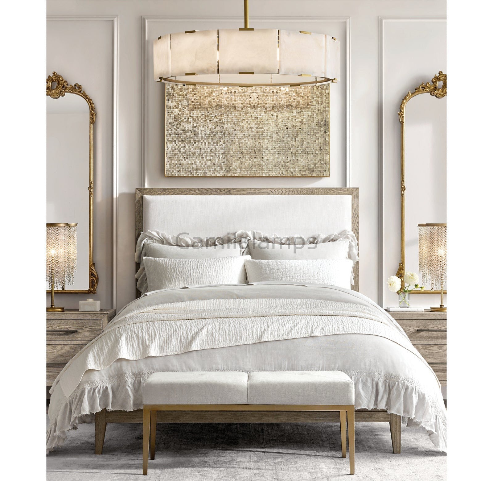 Alanbaster Pendant - Camilalamps - BL - 1