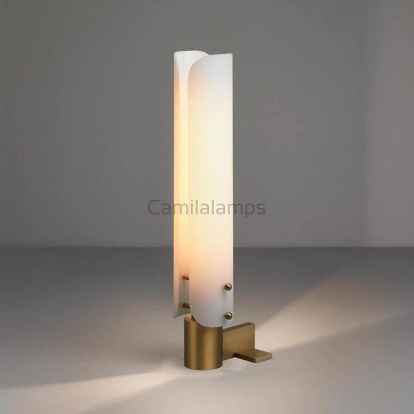 Alen White Glass Shade Table Lamp - Camilalamps - CA - 22164