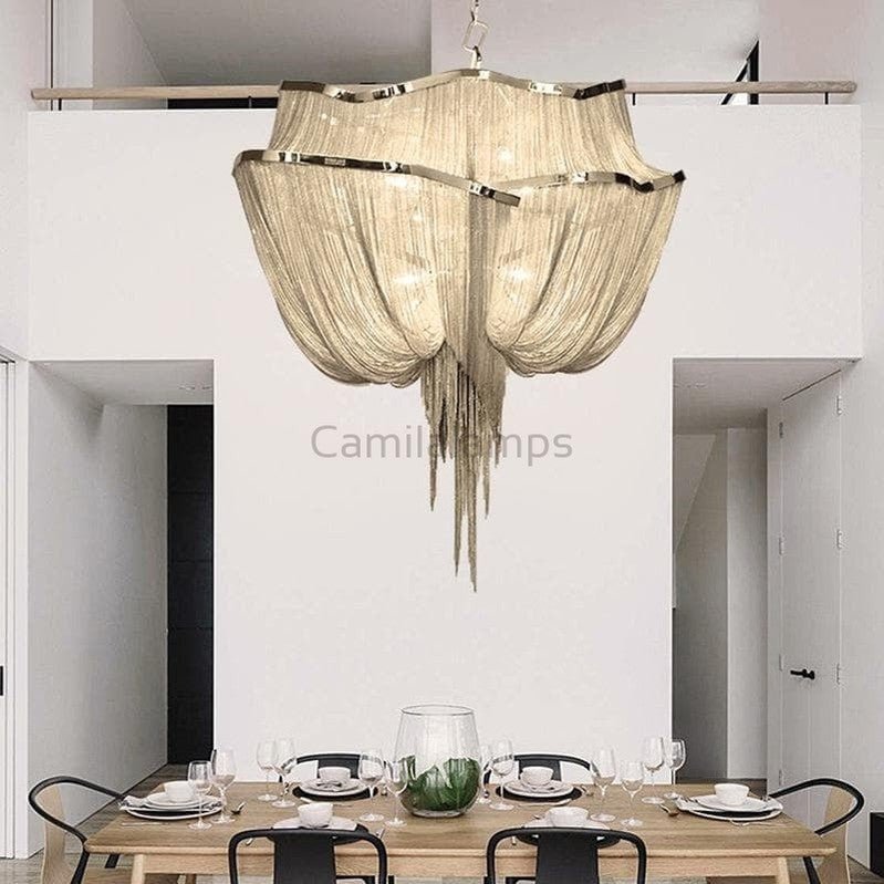 Alisa Aluminum Double - Layer Chandelier - Camilalamps - OL-1aL1122-1C1918