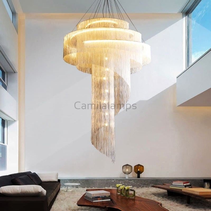 Alisa Aluminum Multi - Layer Ring Chandelier - Camilalamps - OL-1aL1122-1C1906