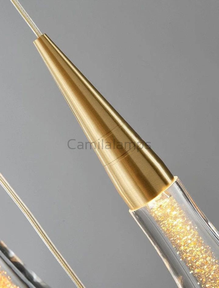 Allure Multi - LED Glass Staircase Chandelier 49 Lights - Camilalamps - CA - MLGSC - 7