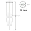 Allure Multi - LED Glass Staircase Chandelier 49 Lights - Camilalamps - Ca-1CLGSC-17