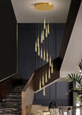 Allure Multi - LED Glass Staircase Chandelier 49 Lights - Camilalamps - Ca-1CLGSC-17