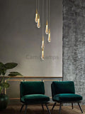 Allure Multi - LED Glass Staircase Chandelier - Camilalamps - Ca-1CLGSC-11