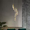 Allure Multi - LED Glass Staircase Chandelier - Camilalamps - Ca-1CLGSC-11