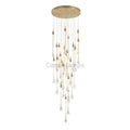 Allure Multi - LED Long Glass Chandelier - Camilalamps - Ca-1aCLGC-16
