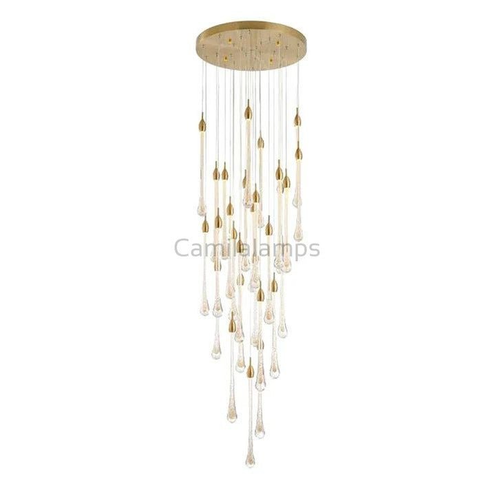 Allure Multi - LED Long Glass Chandelier - Camilalamps - Ca-1aCLGC-16