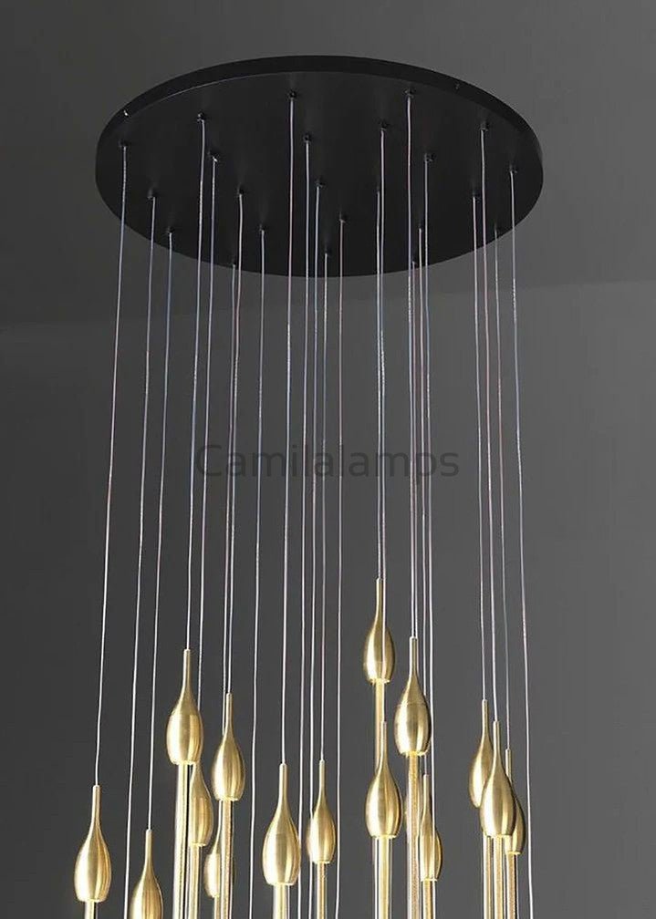 Allure Multi - LED Long Glass Chandelier - Camilalamps - CA - AMLGC - 6