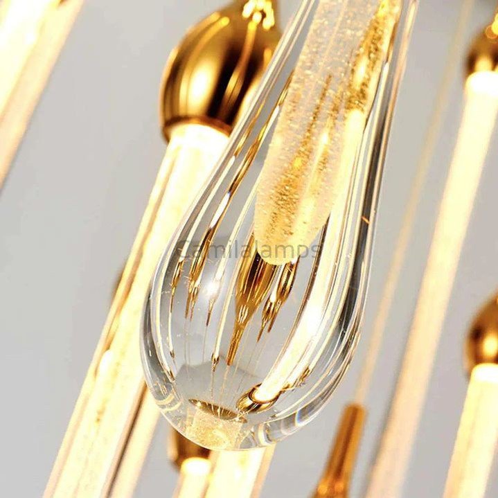 Allure Multi - LED Long Glass Chandelier - Camilalamps - CA - AMLGC - 6