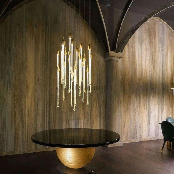 Allure Multi - LED Long Glass Chandelier - Camilalamps - CA - AMLGC - 4