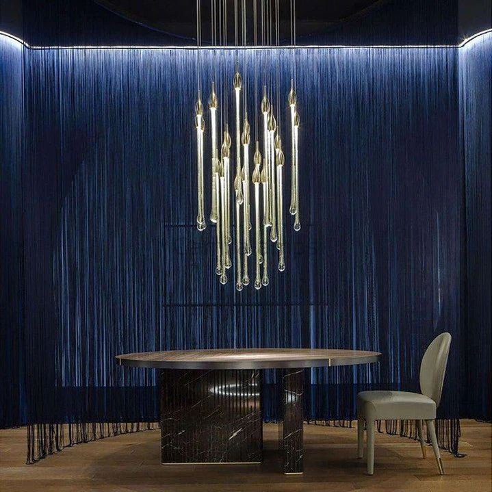 Allure Multi - LED Long Glass Chandelier - Camilalamps - CA - AMLGC - 4