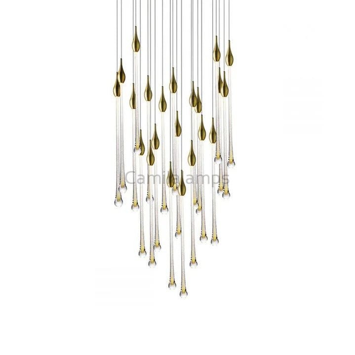 Allure Multi - LED Long Glass Chandelier - Camilalamps - CA - AMLGC - 5