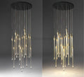 Allure Multi - LED Long Glass Chandelier - Camilalamps - Ca-1aCLGC-15