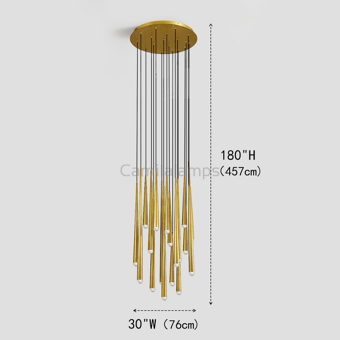 Alren Round Tubular Pendant Chandelier - Camilalamps - CA - LI2024 - C5605