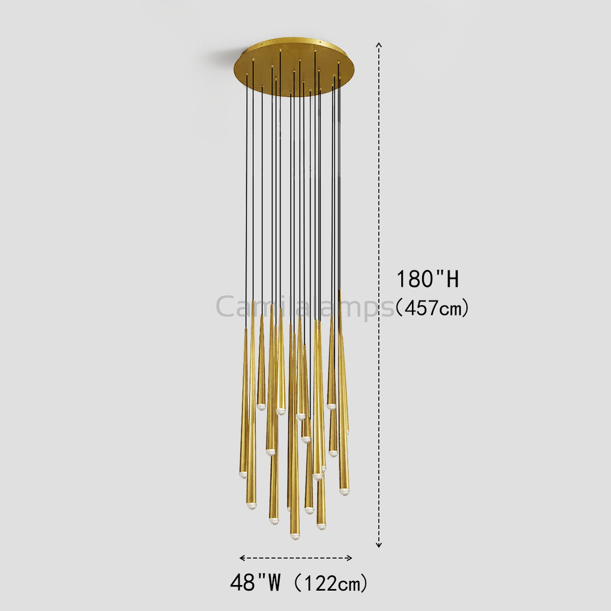 Alren Round Tubular Pendant Chandelier - Camilalamps - CA - LI2024 - C5602