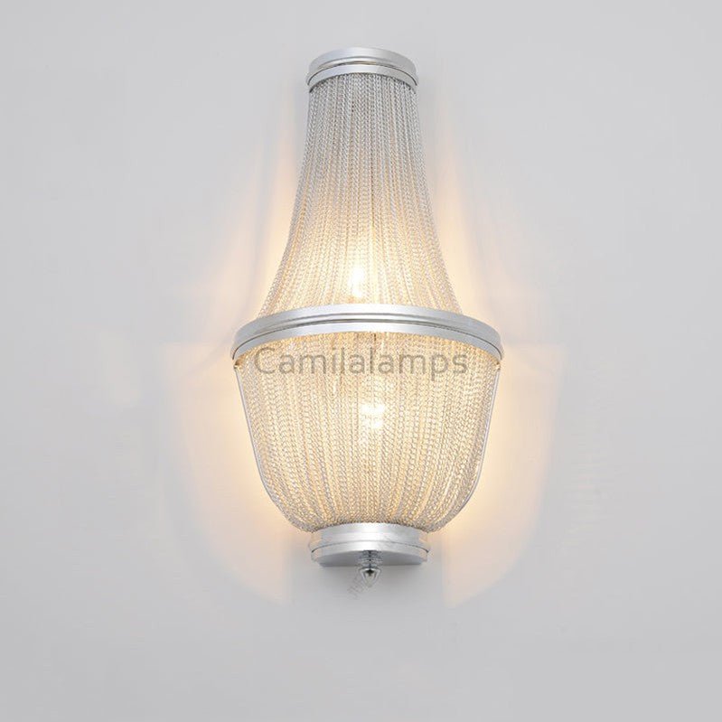 Aluminum Chain Wall Sconce forLiving Room - Camilalamps - CA - A - 029