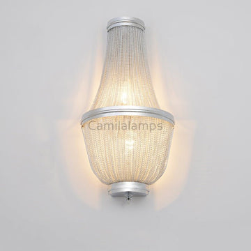 Aluminum Chain Wall Sconce forLiving Room - Camilalamps - CA - A - 029