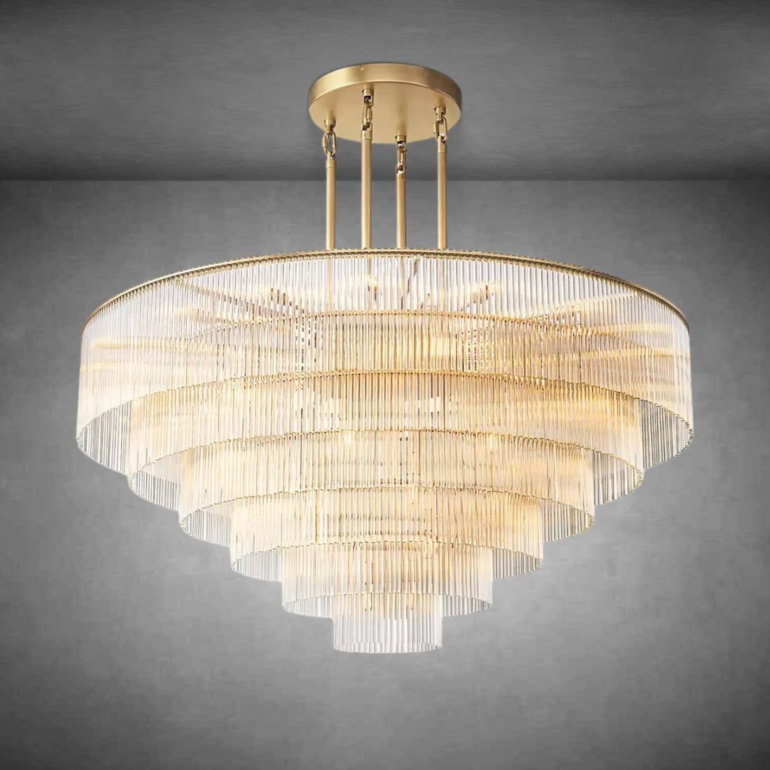Amadeon Round Chandelier 60" - Camilalamps - CA - Amadeon - RC05