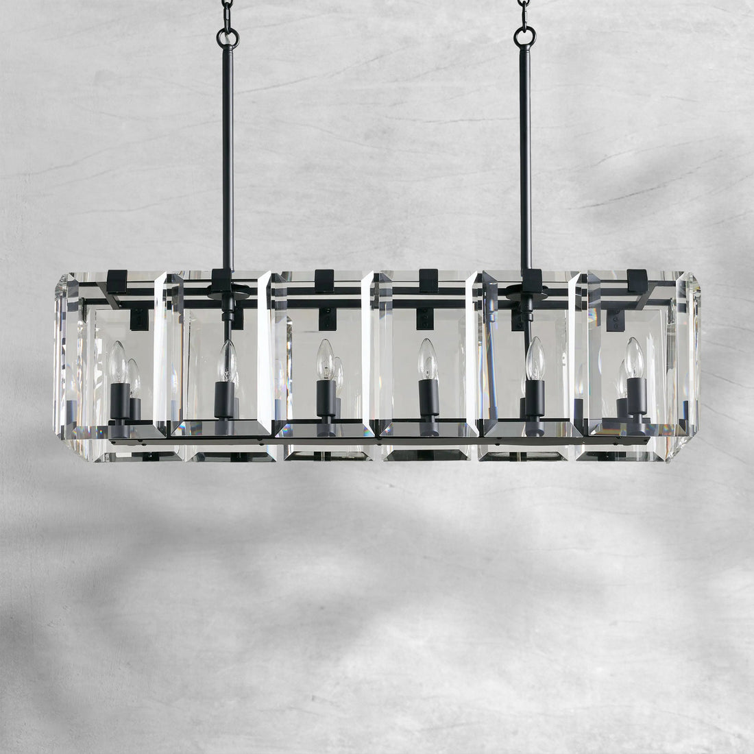 Amaya Rectangular Chandelier 12/16 Light - Camilalamps - Ca-12036H738