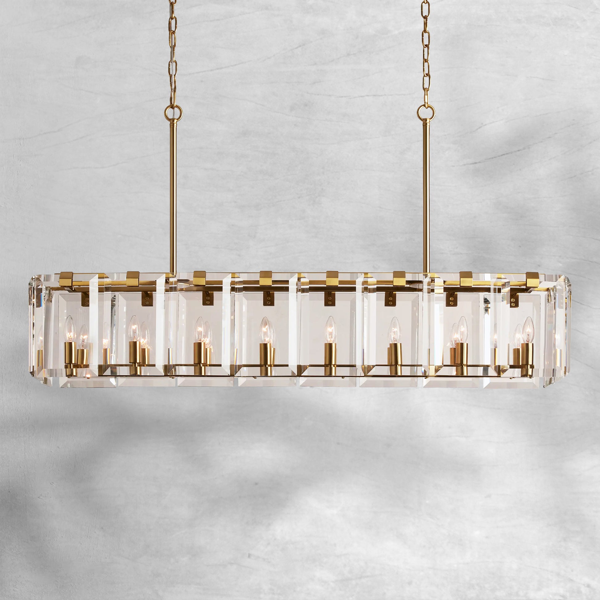 Amaya Rectangular Chandelier 12/16 Light - Camilalamps - CA - 2036H738