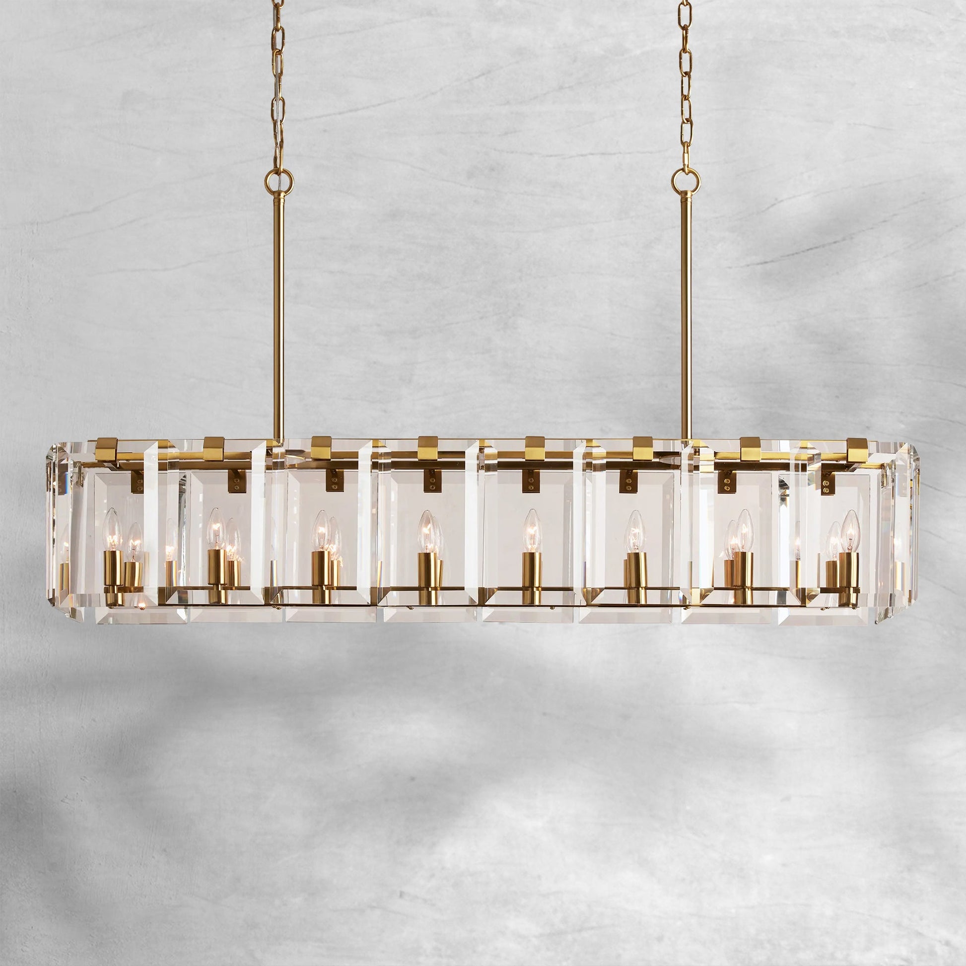 Amaya Rectangular Chandelier 12/16 Light - Camilalamps - Ca-12036H738
