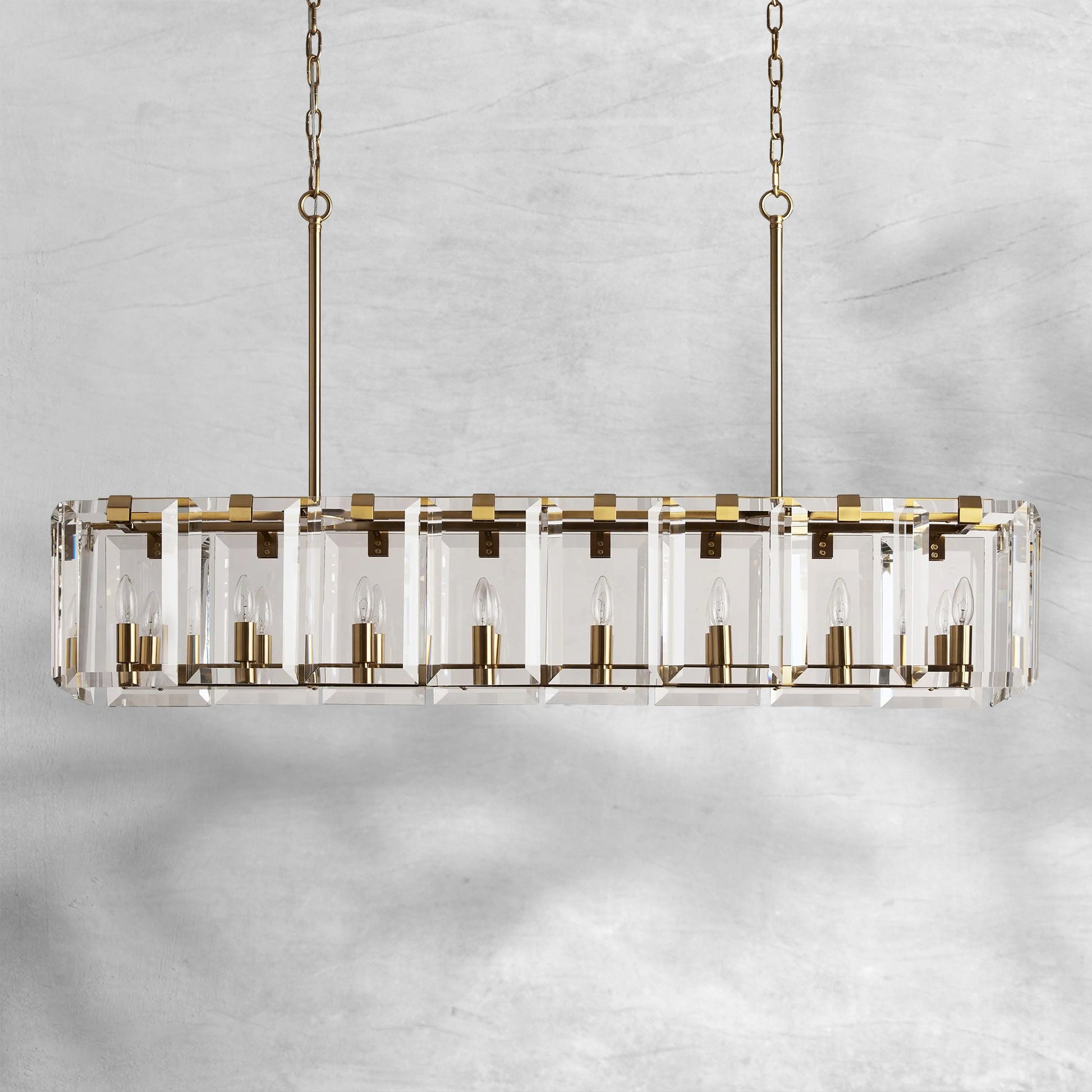 Amaya Rectangular Chandelier 12/16 Light - Camilalamps - Ca-12036H738