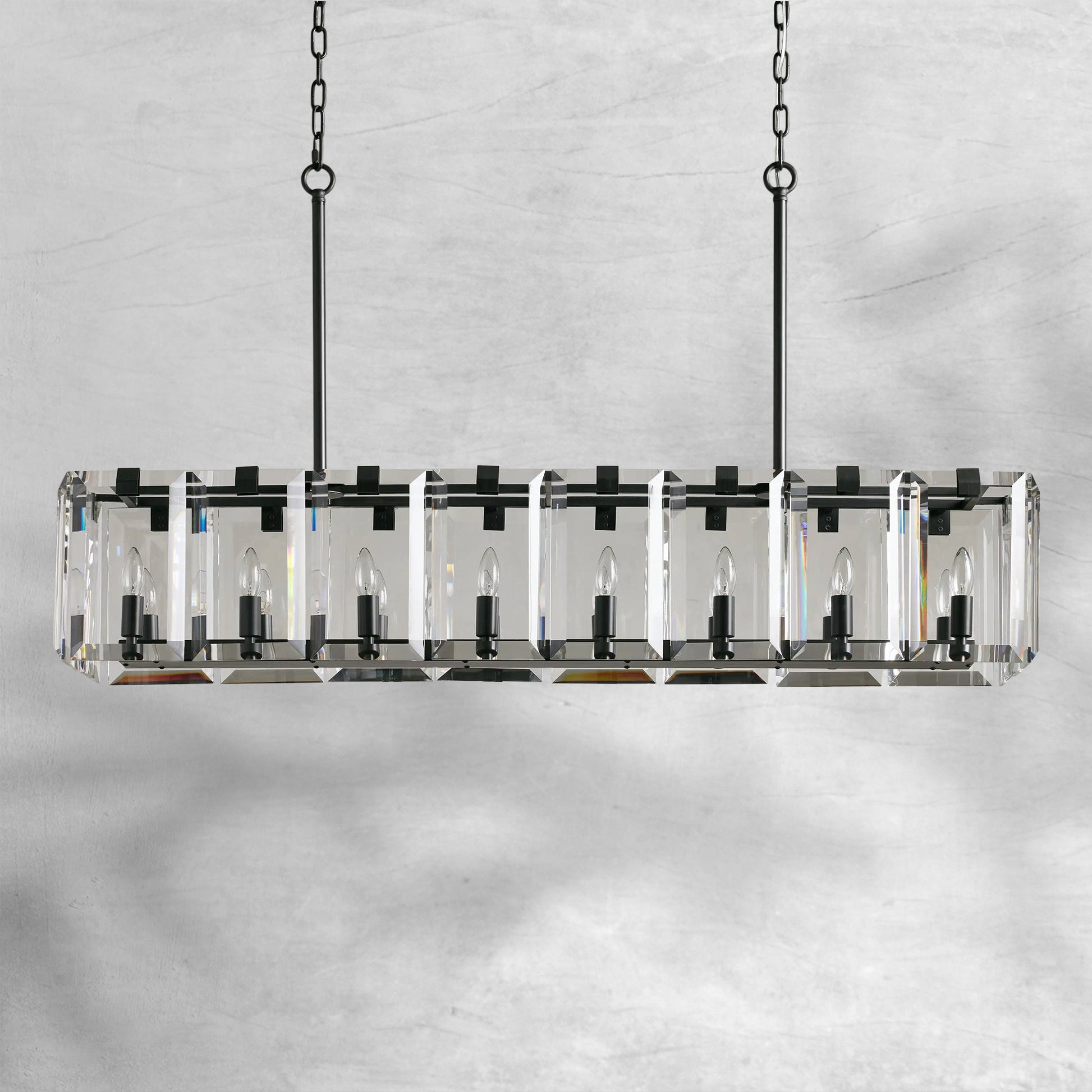 Amaya Rectangular Chandelier 12/16 Light - Camilalamps - Ca-12036H738