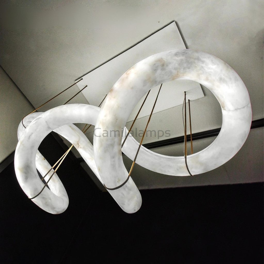 Ametris Alabaster Chandelier Light - Camilalamps - aCetr-1921-1-11