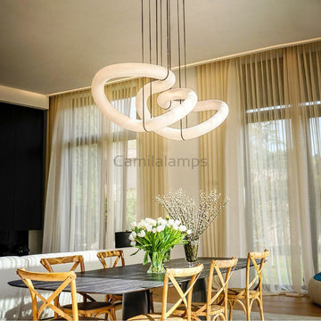 Ametris Alabaster Chandelier Light - Camilalamps - aCetr-1921-1-11