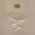 Amina Gold Multi Rings Chandelier for Lobby Villa - Camilalamps - Ca-1a-1236